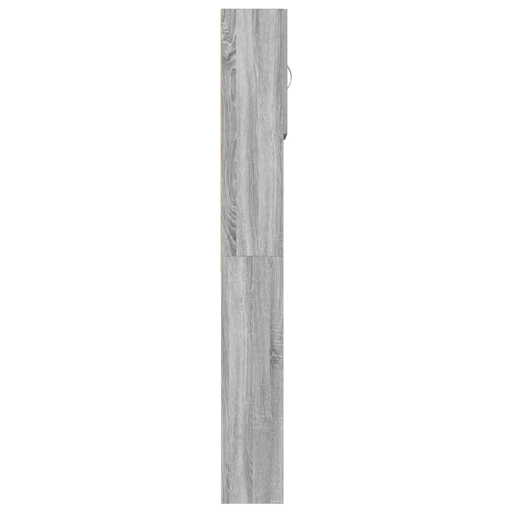 vidaXL Mobile Lavatrice Grigio Sonoma 64x24x190 cm Legno Multistrato
