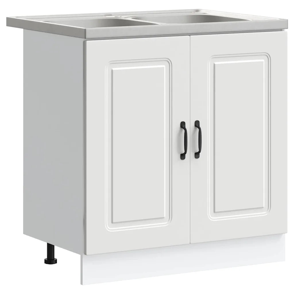 Mobile da cucina con porta Kalmar Bianco 80 x 46 x 81,5 cm 3315001