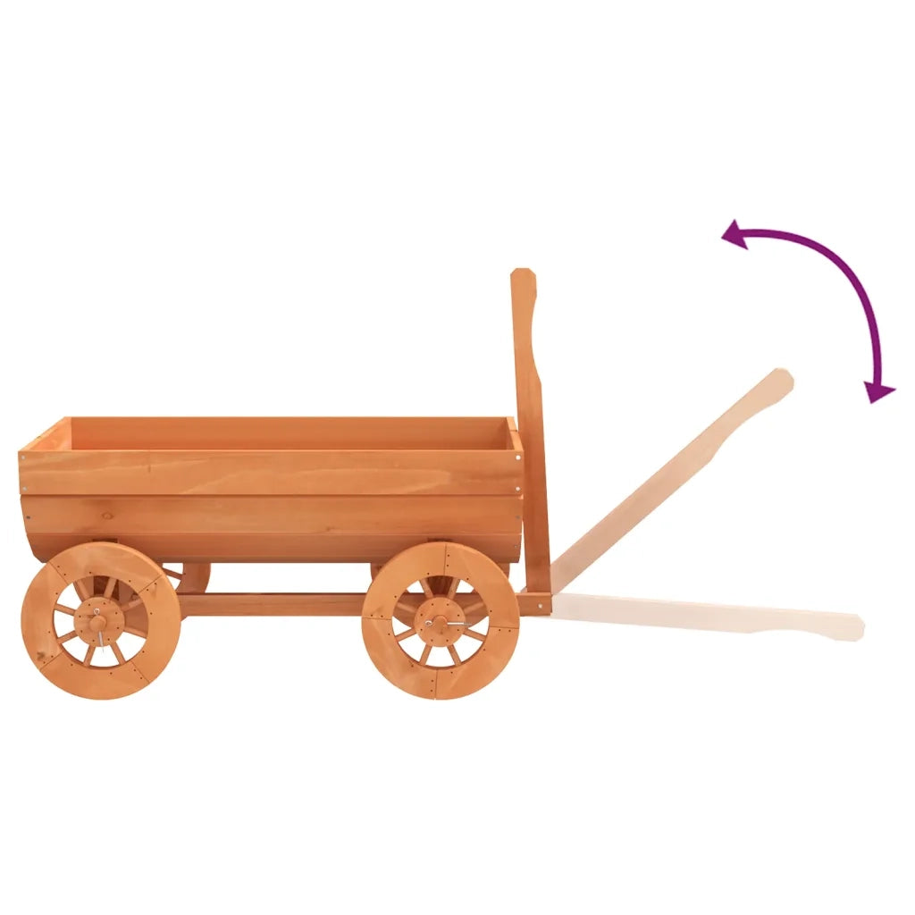 Carro Decorativo 70x43x54 cm in Legno Massello di Abete 364227