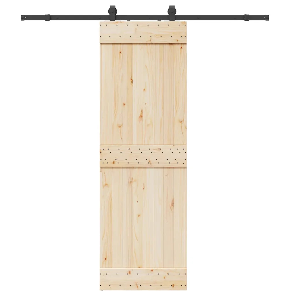 Kit di Binari per Porte Scorrevoli 200 cm Acciaio Nero CFW5058832