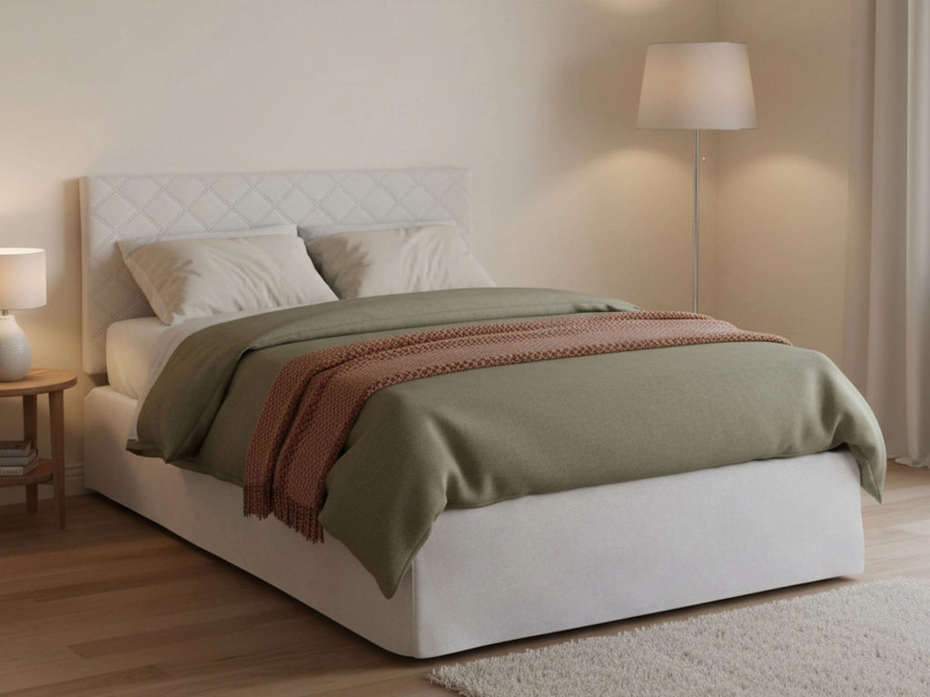Anas, Letto Piazza e Mezza Sfoderabile Made in Italy, Bianco