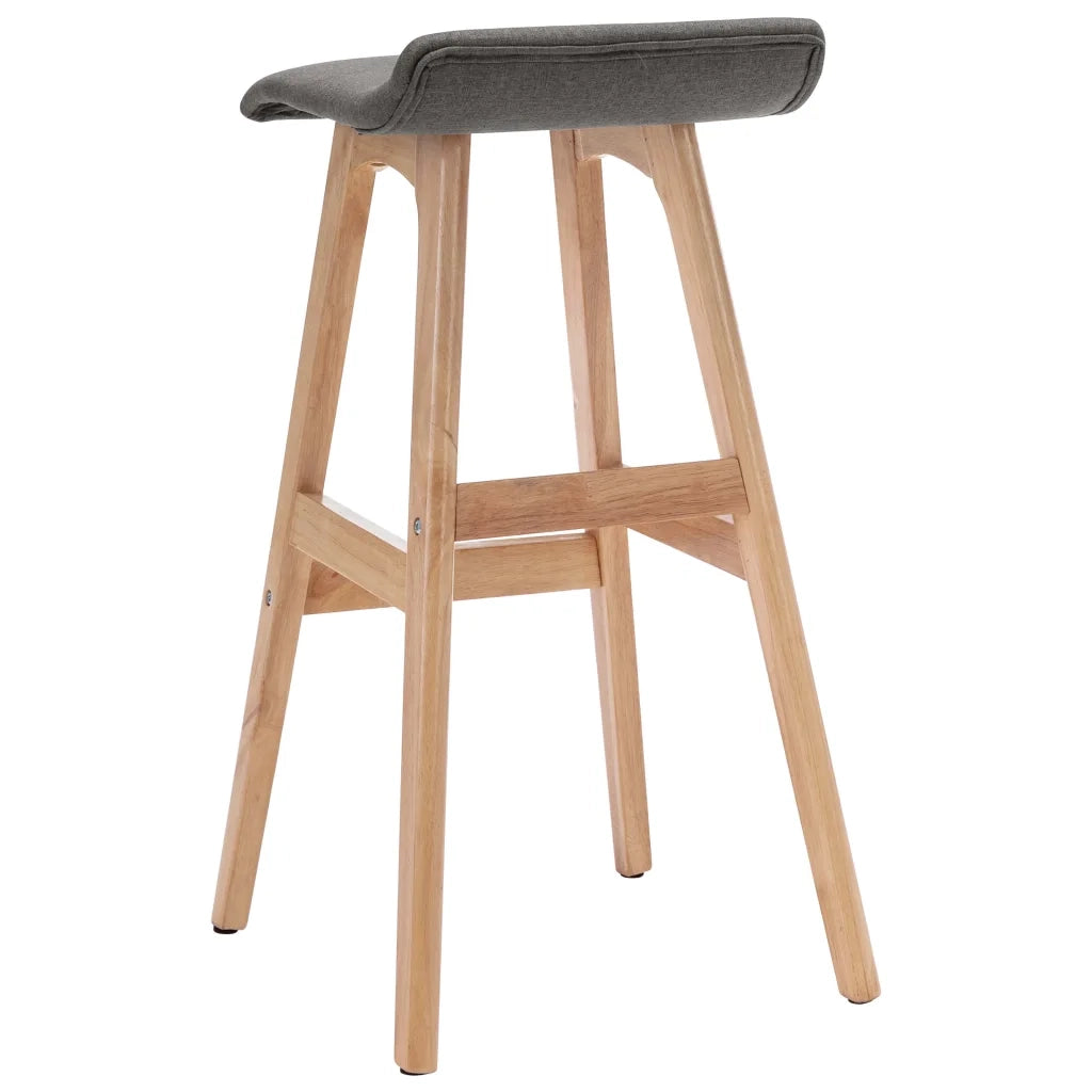 Sedie da Bar 2 pz Grigio Scuro in Tessuto cod mxl 61662