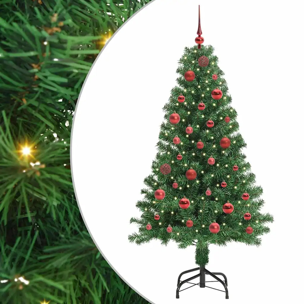 Albero di Natale | Decorazioni natalizie artificiale con 150 LED Verde 150 cm