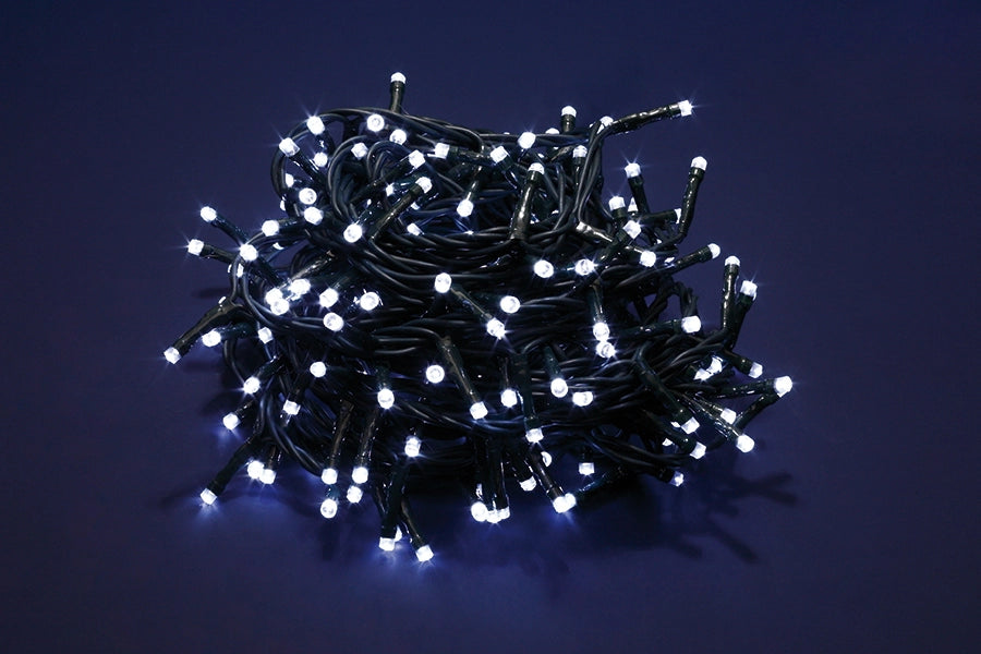 Luci di Natale Led a Luce Calda Fredda Bianca da Esterno Interno Addobbi Albero Numero Led: 100, Temperatura di colore: Luce Bianca