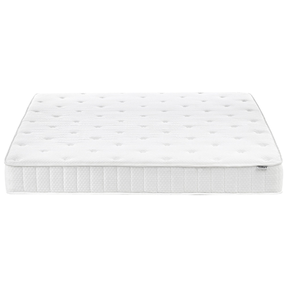 Materasso double face in tessuto di colore bianco 160 x 200 cm medio duro camera da letto