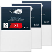 Tela da Pittura 40x60 cm Set Accademico - 100% Cotone - Tela da Pittura Acida - Tela da Pittura Grande Certificata FSC