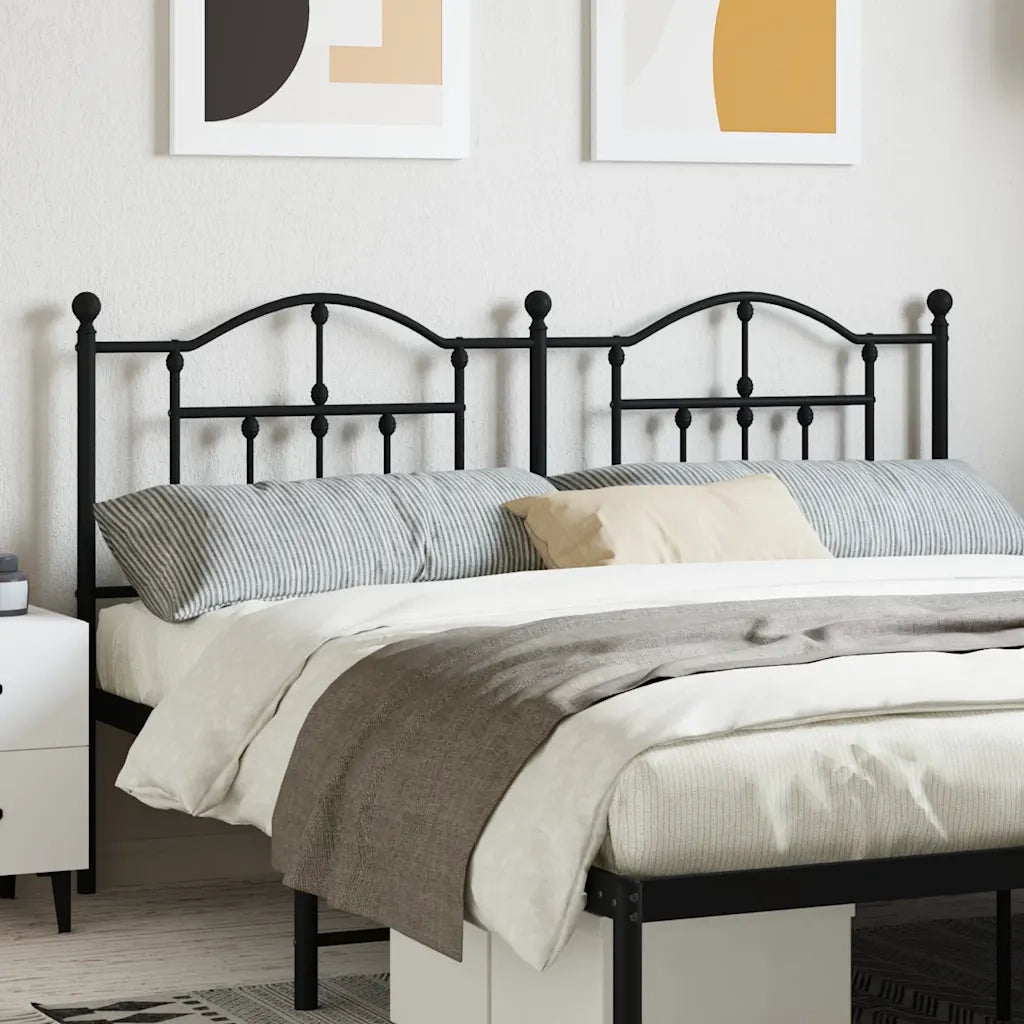 Testiera | Testata di Ricambio in Metallo Nero 160 cm