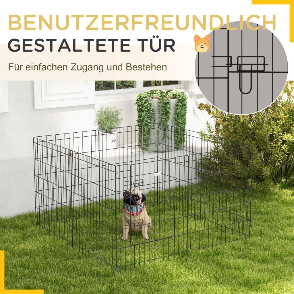 Recinto per Animali Domestici ¨C zephmum ¨C Nero 76 cm
