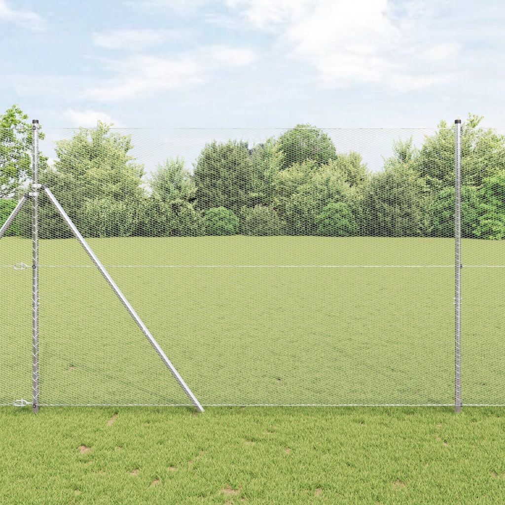 Recinzione Esagonale  1.6x50 m Acciaio Zincato
