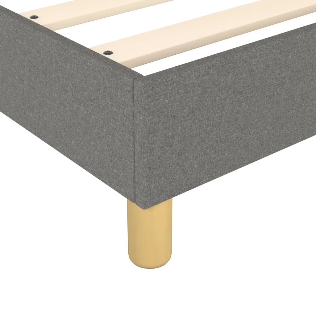 Giroletto a Molle con Materasso Grigio Scuro 90x190 cm Tessuto 3144136