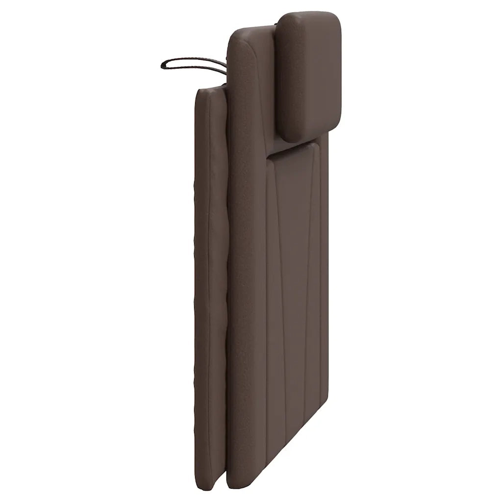 Cuscino Testiera Viana Marrone 80 cm in Similpelle CFW9487447