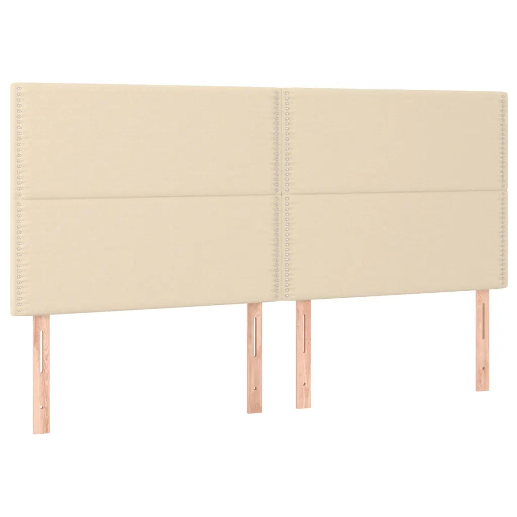 Giroletto a Molle con Materasso Crema 180x200 cm in Tessuto 3128466