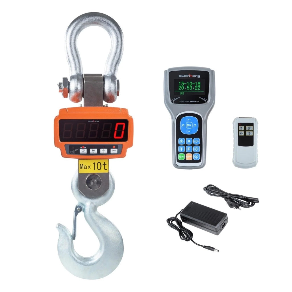 Gancio di pesatura industriale professionale 10t / 2kg - con telecomando 3414112