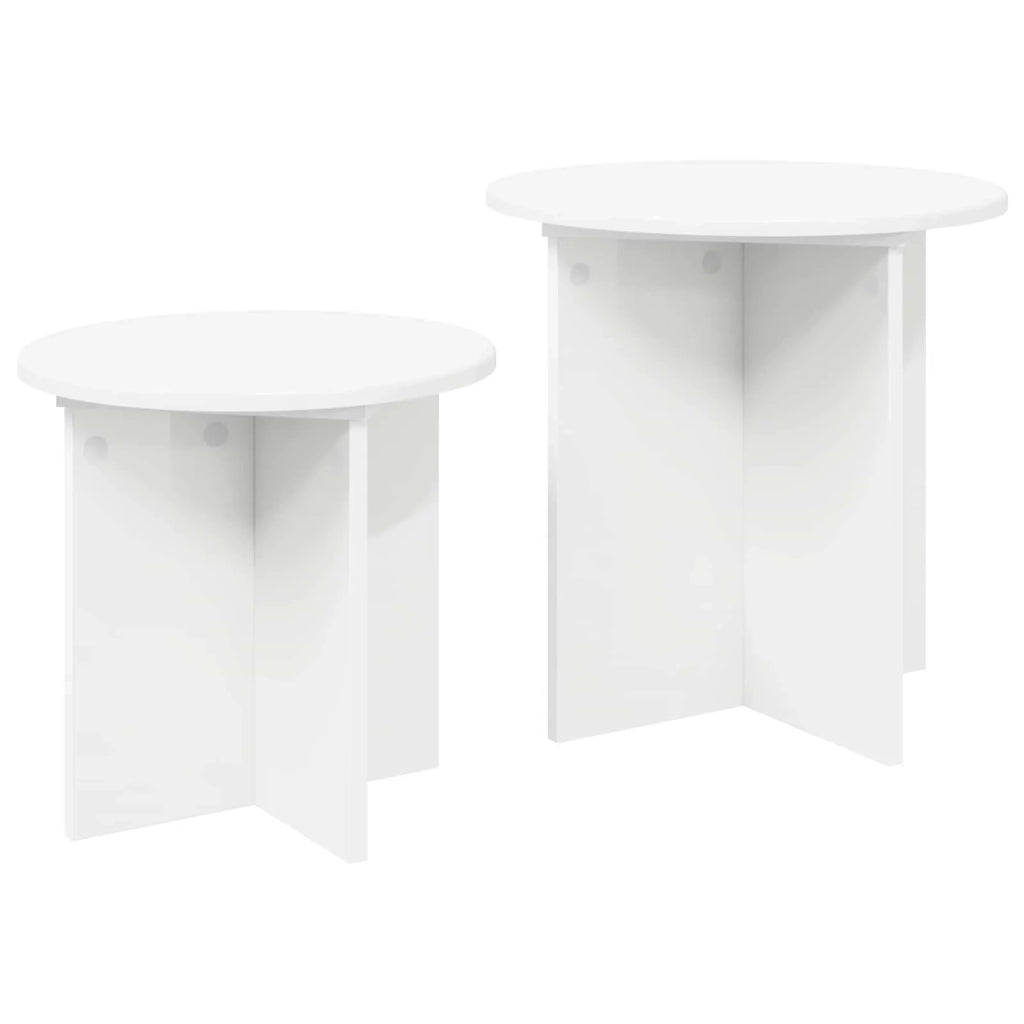 Set tavolini con archiviazione 2 pcs Legno ingegnerizzato