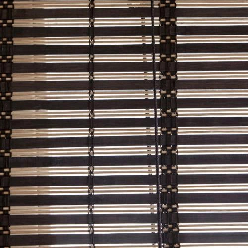 Tapparella in Listelli di Bambù 150x300H cm Midollino Marrone Scuro con carrucola Marisa