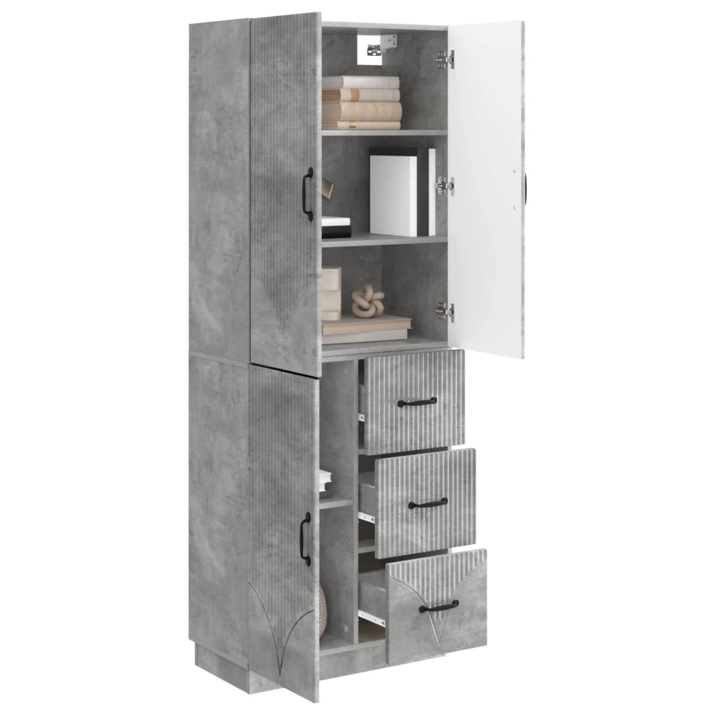 Set di armadi 2 pcs Grigio Cemento Legno ingegnerizzato 3416820