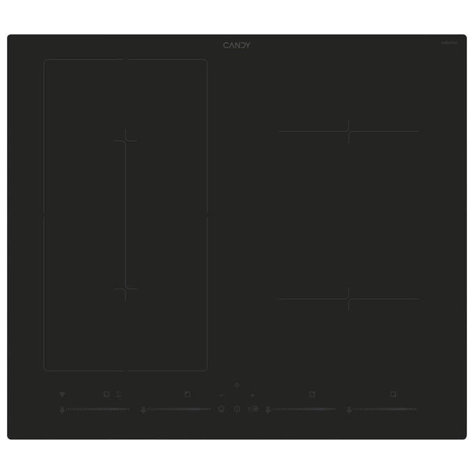 Candy CETPS64MCWFTT/1 Nero Da incasso 59 cm Piano cottura a induzione 4 Fornello(i)