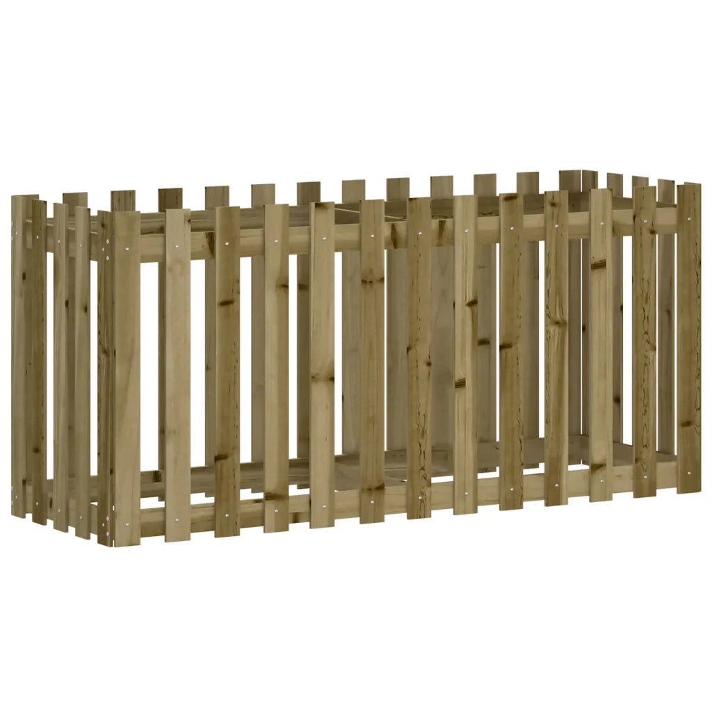 Fioriera da Giardino Recinzione 150x50x70cm in Pino Impregnatocod mxl 131608