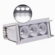 Trade Shop - Faretto Led Rettangolare Da Incasso 6watt Luce 3000k 6000k 4000k Moderno Xtd-3-b -