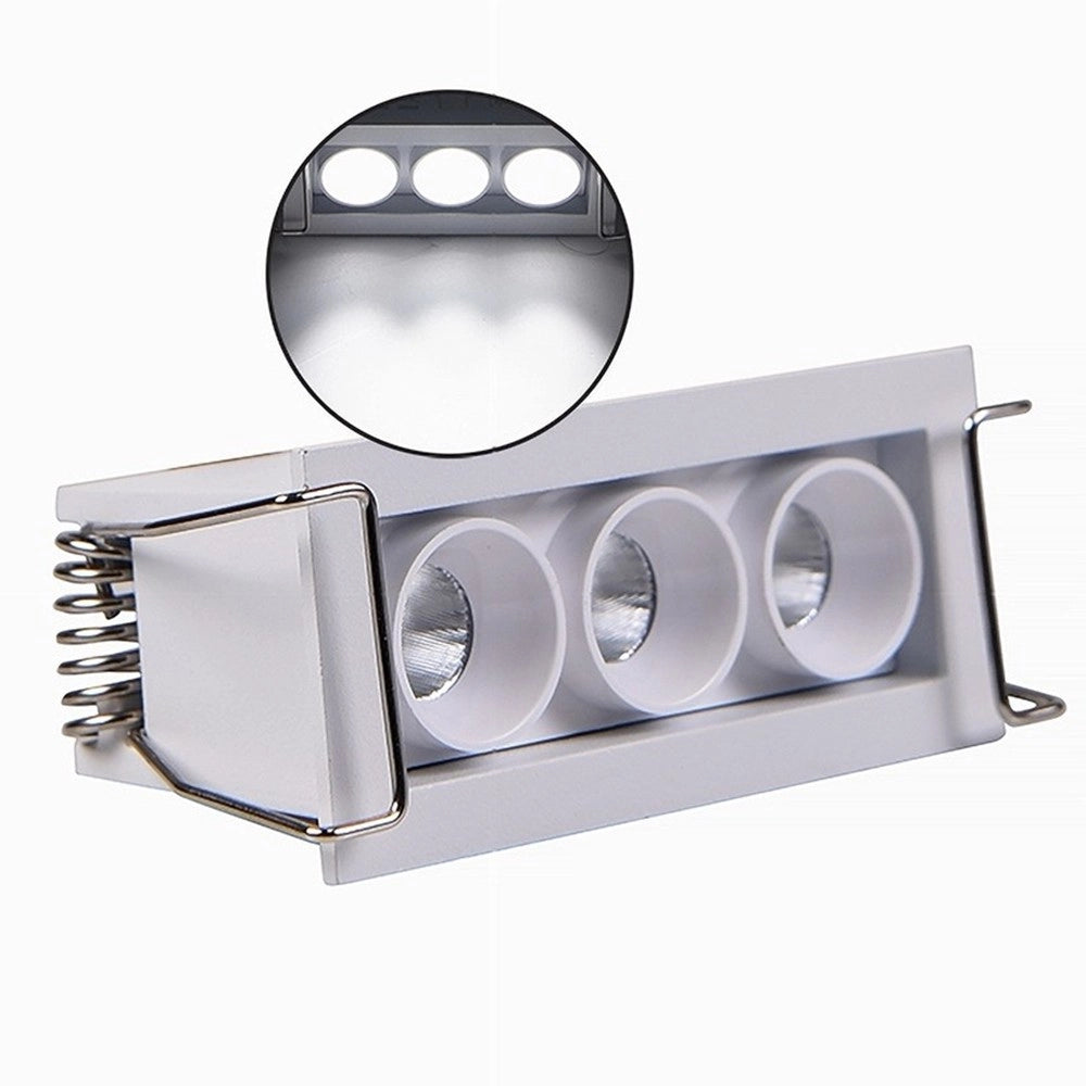 Trade Shop - Faretto Led Rettangolare Da Incasso 6watt Luce 3000k 6000k 4000k Moderno Xtd-3-b -