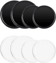 8 pezzi di mattonella antiscivolo per auto, mattonella antiscivolo per cellulare, gomma nano lavabile, adesivo doppio lato, 2 colori, mattonelle antiscivolo per cruscotto e cellulare, 8 cm e 5 cm