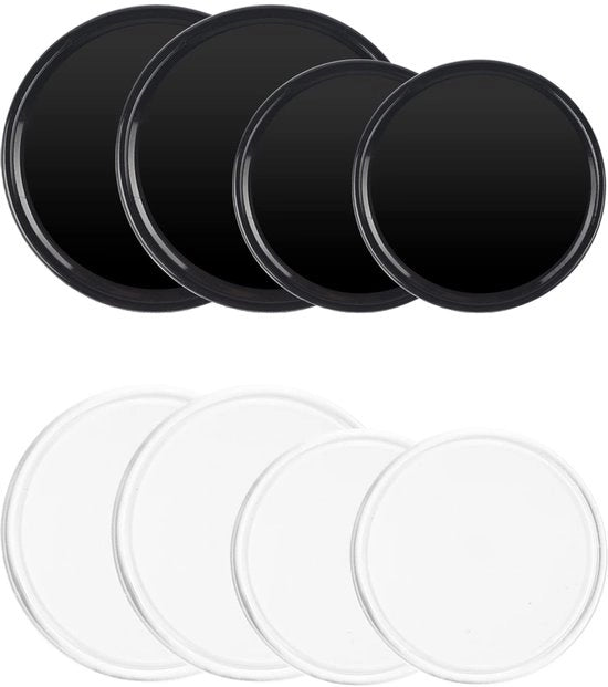 8 pezzi di mattonella antiscivolo per auto, mattonella antiscivolo per cellulare, gomma nano lavabile, adesivo doppio lato, 2 colori, mattonelle antiscivolo per cruscotto e cellulare, 8 cm e 5 cm