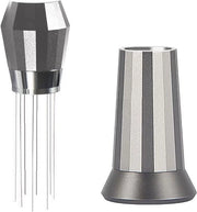 Tamper per caffè in acciaio inossidabile - Strumento per la manipolazione del distributore di caffè - Accessori per macchine da caffè - Caffèdik (argento)