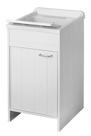Mobile Lavatoio in PVC 45x50x85cm 1 Anta Forlani Honest Bianco