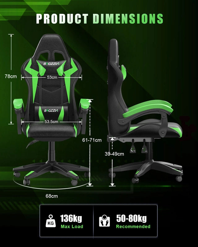 Sedia da gaming,Sedia da gaming professionale  con tecnologia LED RGB integrata, con poggiatesta, supporto lombare e braccioli