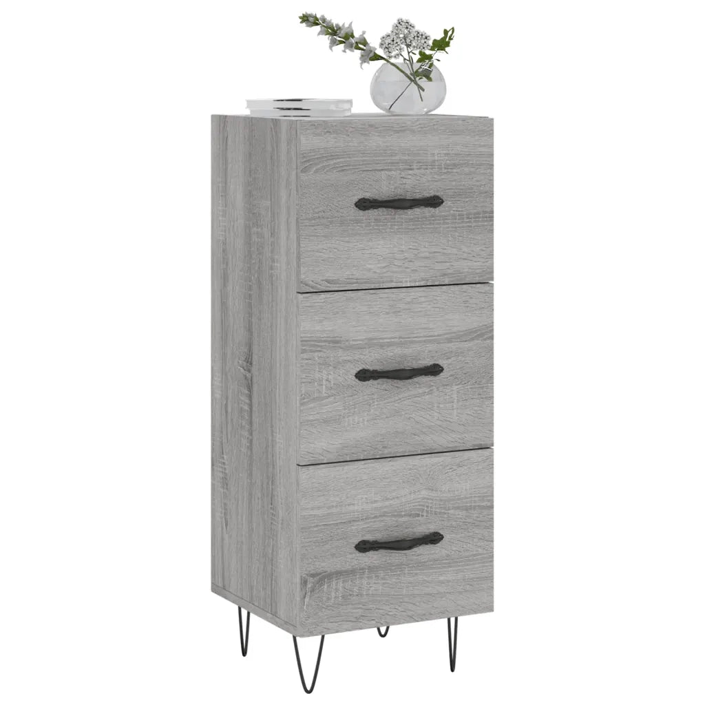 Credenza Grigio Sonoma 34,5x34x90 cm in Legno Multistratocod mxl 104568