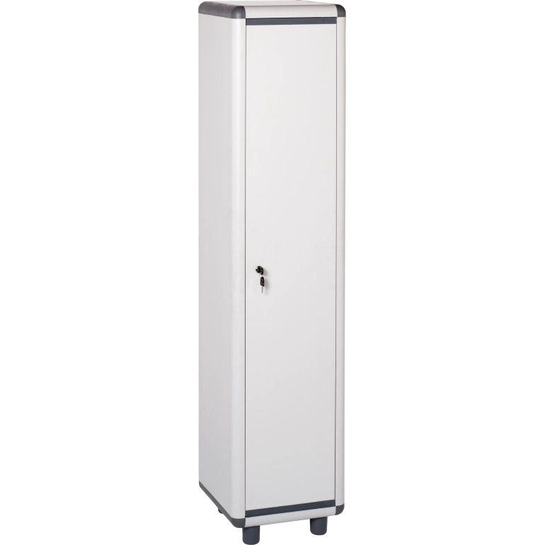 Armadio EASY spogliatoio grigio in resina 39x39x175h cm Anta singola con serratura e chiave