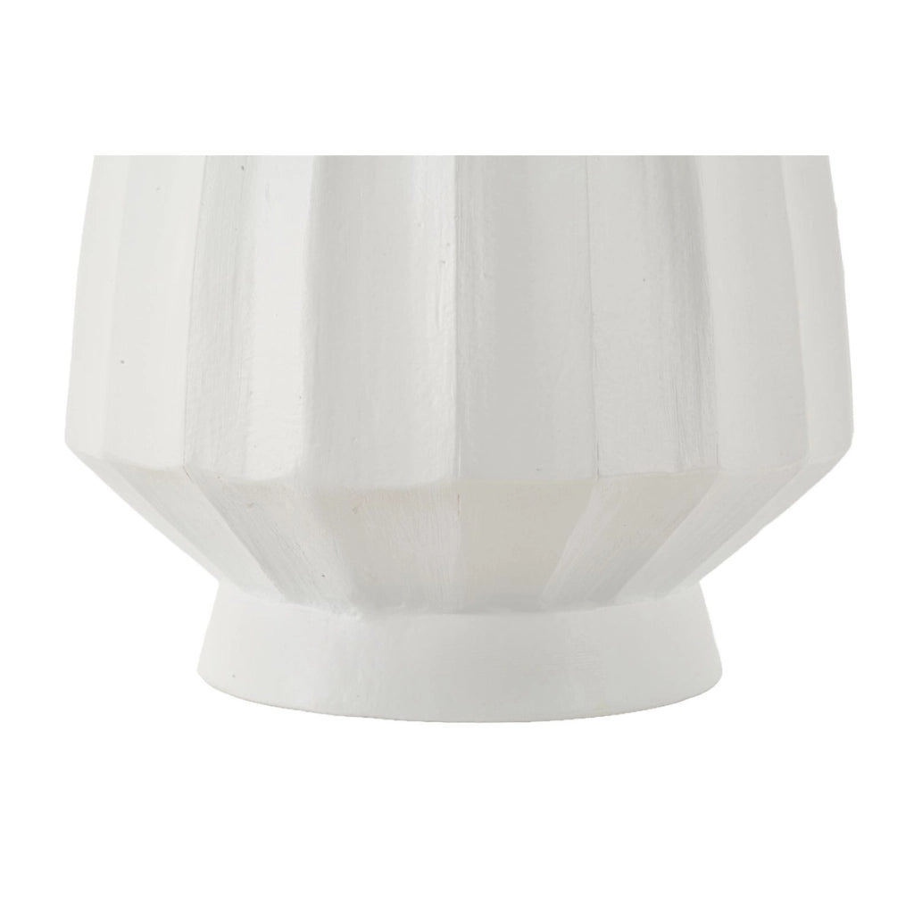 Vaso Decorativo VKH828, Bianco, Poliresina, 25x25x50 cm