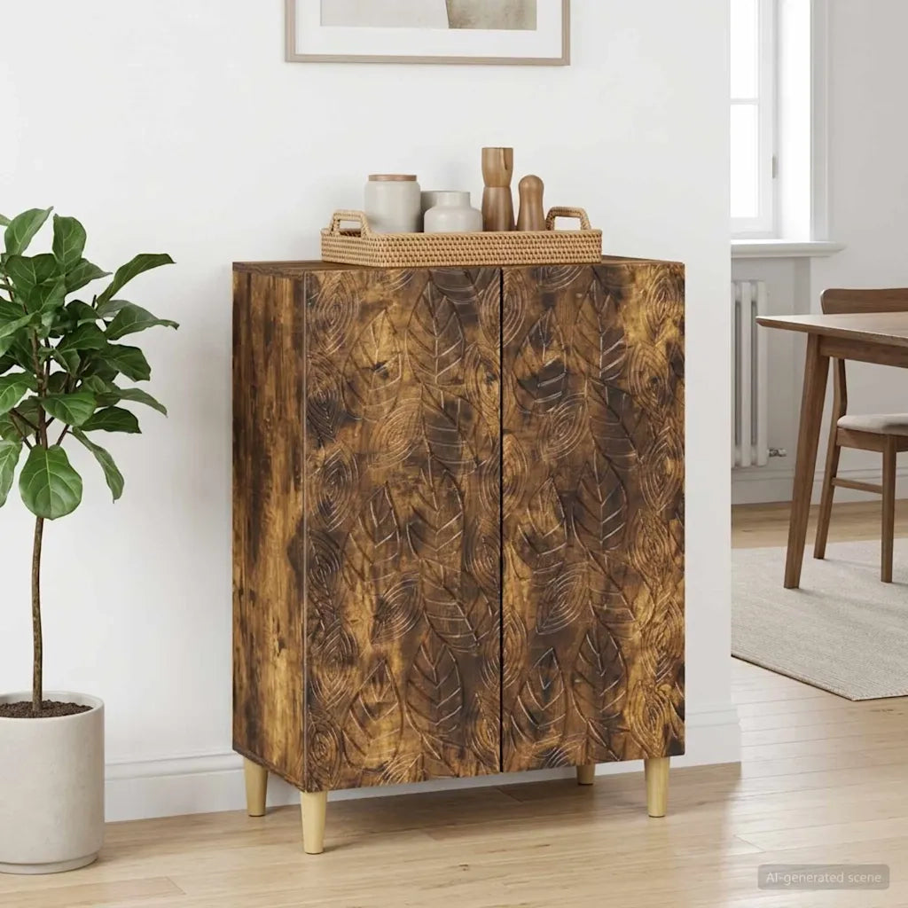 Credenza Rovere Fumo 66 x 34,5 x 90 cm Legno ingegnerizzato 895050