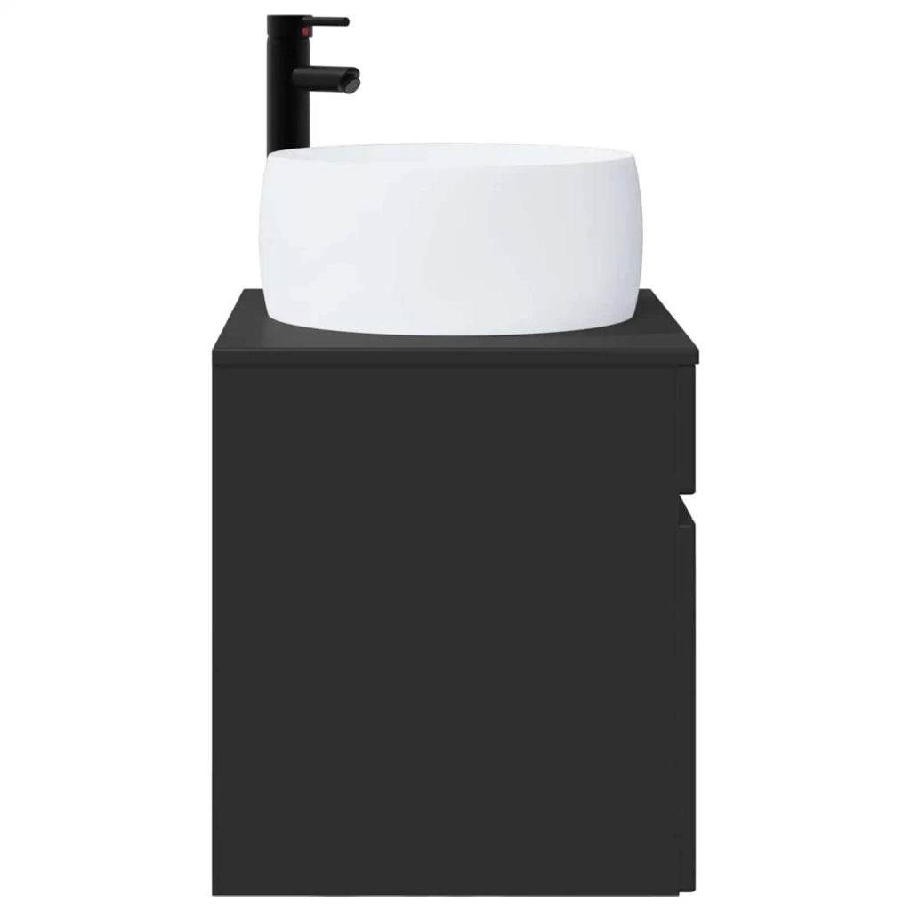 Mobile lavabo da parete Nero 49 x 44,5 x 66 cm 890613