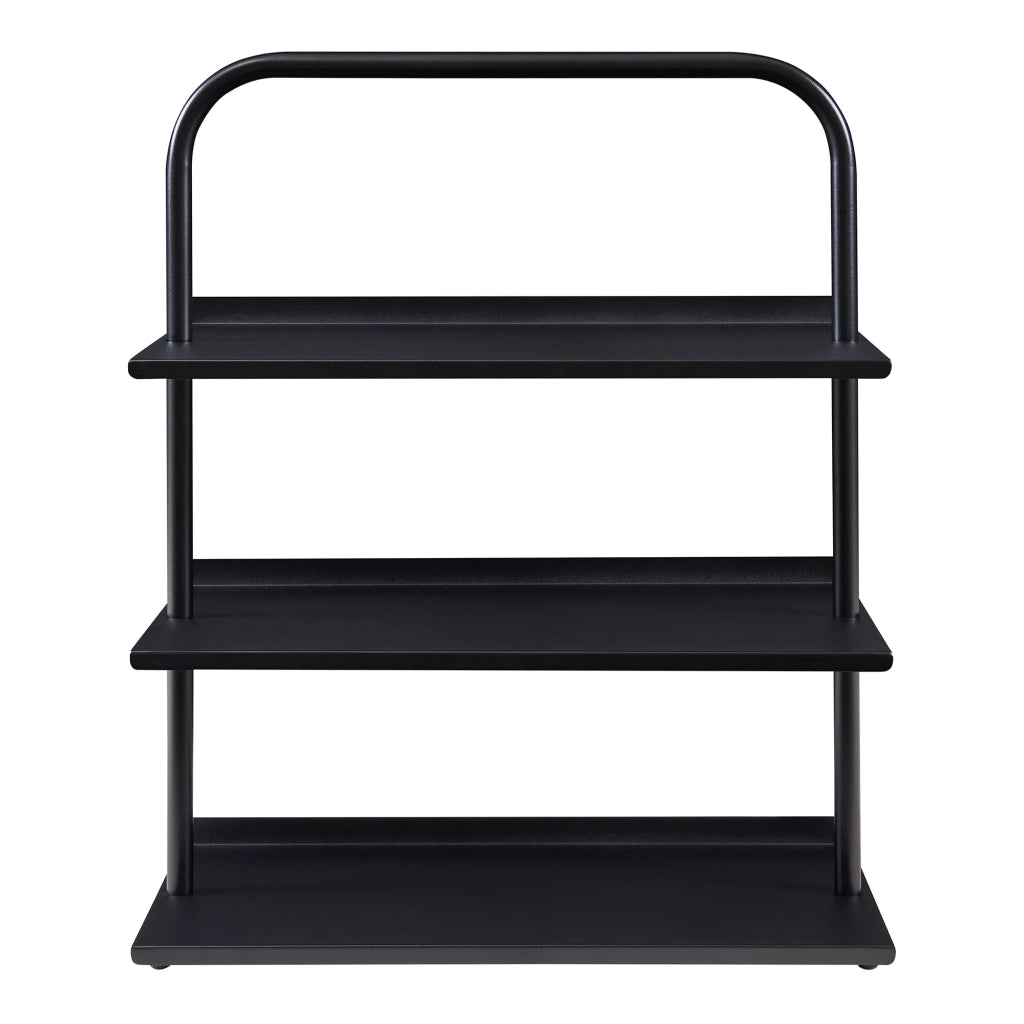 Scarpiera in acciaio laccato 73 x 60 x 32 cm nero 03_0010503