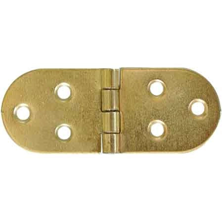 CERNIERA A BISCOTTO 80x30 mm senza fermo - Ottonata - 50 pezzi
