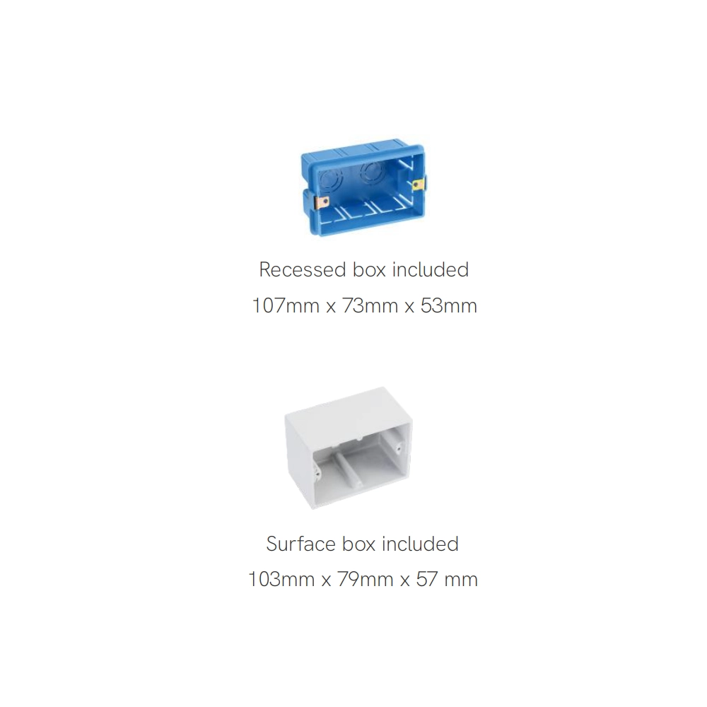 Beneito & Faure - Luce da incasso segnapasso LED Artis Sq Wall 4,5W - Faretto da parete squadrato IP66 Switch 2700K/3200K/4000K