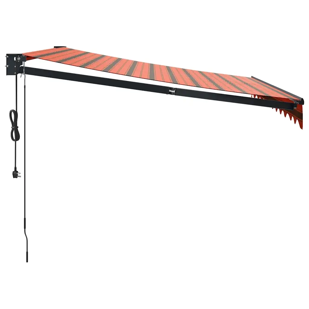 Tenda da sole automatica retrattile arancione e Marrone 3x2,5 m 3154516