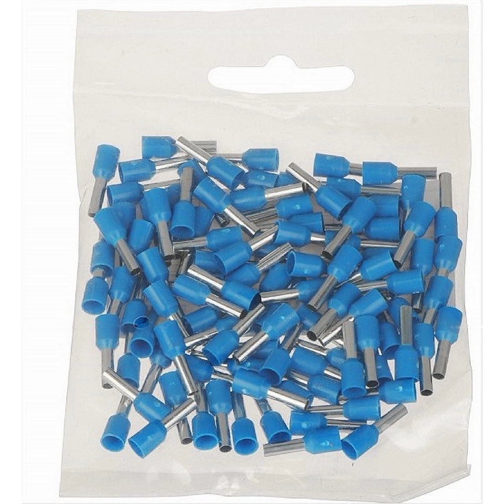 Trade Shop - Confezione 100pz Tubetto Capicorda Isolato Per Cavi 1.5mm² Terminale Da 8mm E1508 -
