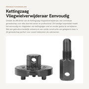 Kit di rimozione del carrello - Installazione facile - Connessione a catena - Set di attrezzi - Acciaio inossidabile - 2 pezzi - Funzionamento efficiente senza blocco - Kit di attrezzi