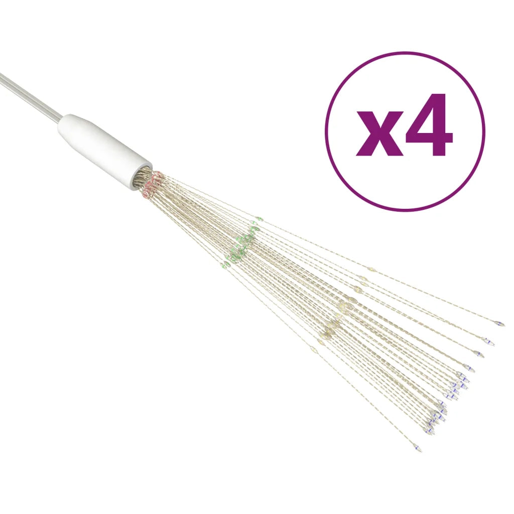 Luci di Natale Fuochi Artificio 4pz Multicolore 20cm 560 LED 328610