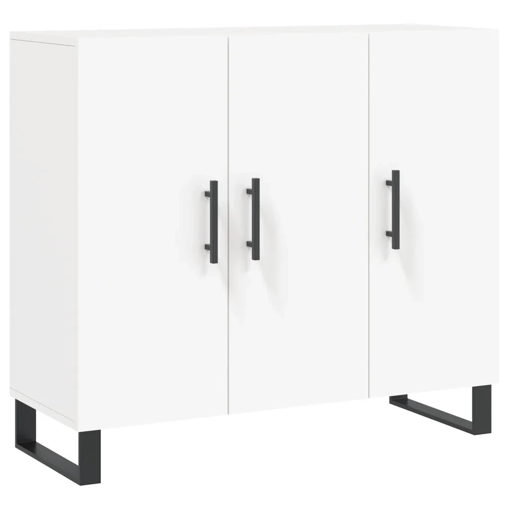 Credenza Bianca 90x34x80 cm in Legno Multistratocod mxl 79653