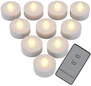 Deuba Monzana Candele LED 10 pz senza fiamma telecomando 37mm batterie incluse candela classe di efficienza energetica A