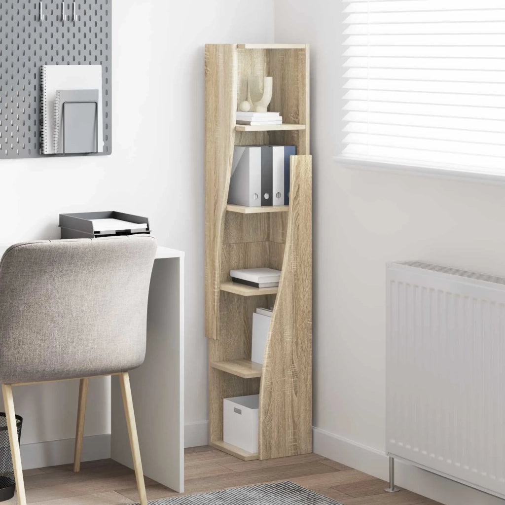 Mobile angolare Rovere Sonoma 27,5x27x140cm Legno multistrato 889867
