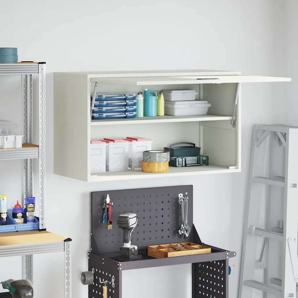 Armadio a muro per garage Bianco 90 x 40 x 53 cm 883261