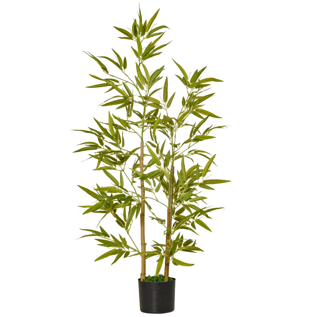 Pianta Artificiale Bamb¨´ 120cm ¨C zephmum ¨C Vaso con 336 Foglie