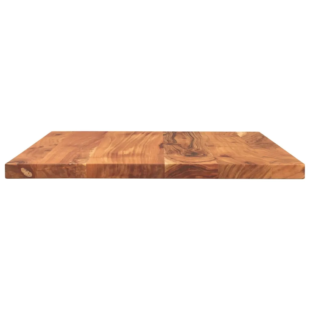 Piano per Tavolo 60x50x2,5cm Rettangolare Legno Massello Acacia