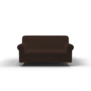 Copridivano Elasticizzato 1 Posto in Poliestere Leslie Marrone