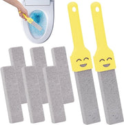 Set di Puimsteen Plus 8 pezzi per una pulizia efficace di toilette e bagno - Con 2 maniglie - Pietra di pumice intercambiabile per cucina e piscine