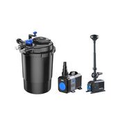 SunSun Kit ECO CPF fino a 4000 litri con filtro pressurizzato, UV-C , pompa a risparmio energetico e giochi d'acqua
